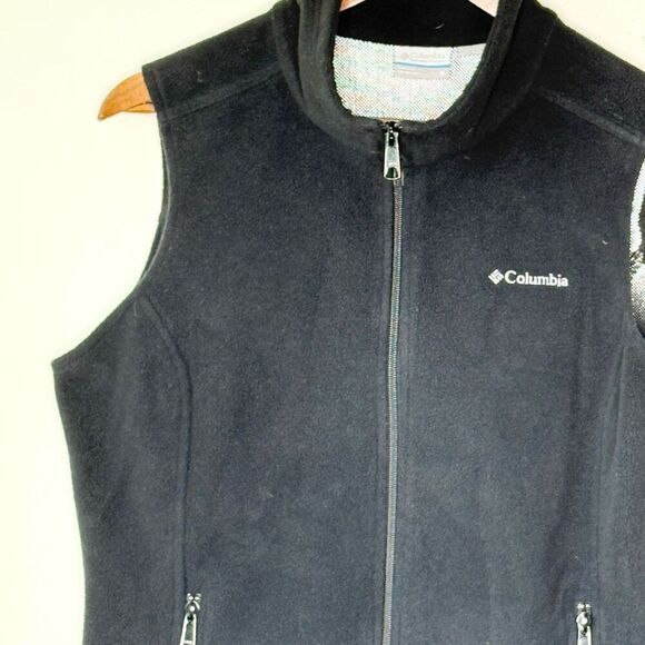 Columbia Fleece Omni-Heat Black Full Zip Up Vest - Women’s US M - Picture 6 of 12